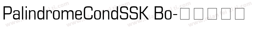 PalindromeCondSSK Bo字体转换